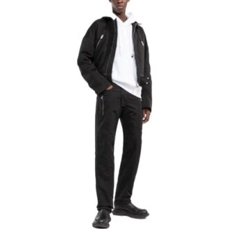 Off-White Homme FW22 Pull à manches longues ample avec logo imprimé, blanc Off-White Homme FW22 Pull à manches longues ample avec logo imprimé, blanc