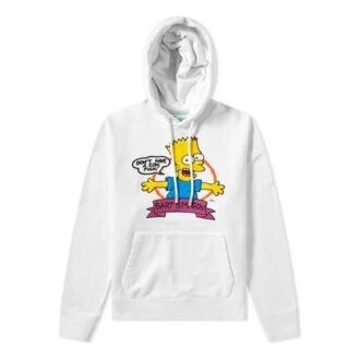 Off-White Homme Imprimé Bart Simpson Blanc
