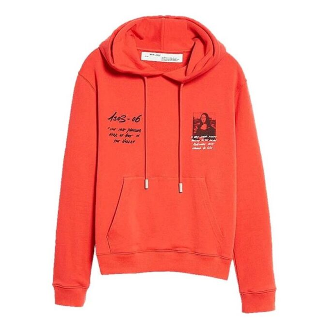 Off-White Homme Imprimé Mona Lisa Coupe ample Rouge