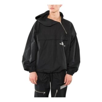 Off-White Homme Imprimé Motif Fermeture éclair Diagonale Coupe ample Noir