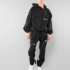 Off-White Homme Imprimé Motif Fermeture éclair Diagonale Coupe ample Noir