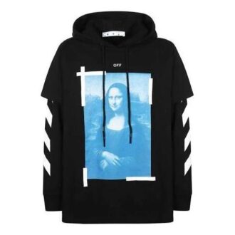 Off-White Homme SS21 Imprimé Mona Lisa Noir