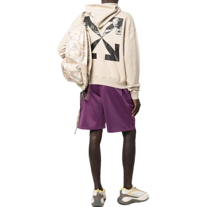 Off-White Homme SS22 Couleur unie Imprimé géométrique et logo Arrows Beige