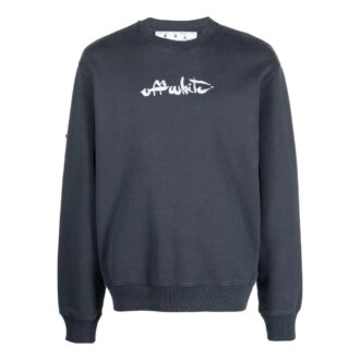 Off-White Homme SS22 Imprimé Arrows Col rond Manches longues Gris Off-White Homme SS22 Imprimé Arrows Col rond Manches longues Gris