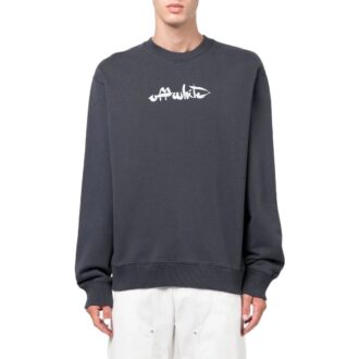 Off-White Homme SS22 Imprimé Arrows Col rond Manches longues Gris Off-White Homme SS22 Imprimé Arrows Col rond Manches longues Gris