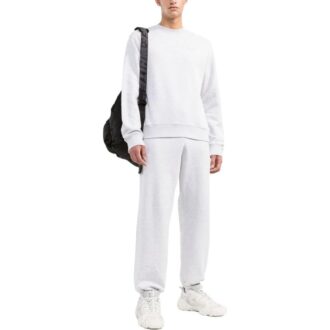 Off-White Homme SS22 Imprimé rayures unies Col rond Manches longues Version Blanc Off-White Homme SS22 Imprimé rayures unies Col rond Manches longues Version Blanc