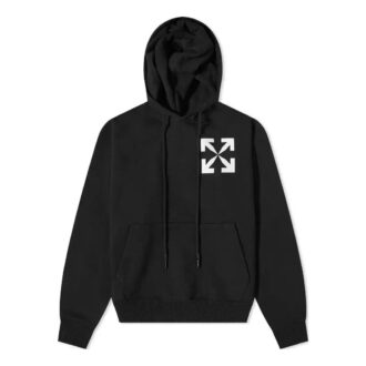 Off-White Homme SS22 Kangaroo Pocket Arrows Large Automne Noir Off-White Homme SS22 Kangaroo Pocket Arrows Large Automne Noir