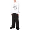 Off-White Homme SS22 T-shirt ample à cordon de serrage et imprimé graffiti Blanc