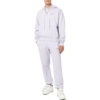 Off-White Homme SS22 Unie Imprimé Arrows Version à capuche et manches longues Violet clair