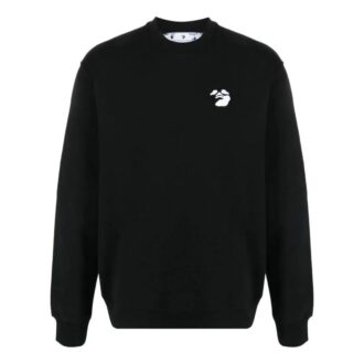 Off-White Homme T-shirt à col rond imprimé logo coupe ample noir