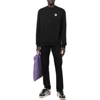 Off-White Homme T-shirt à col rond imprimé logo coupe ample noir