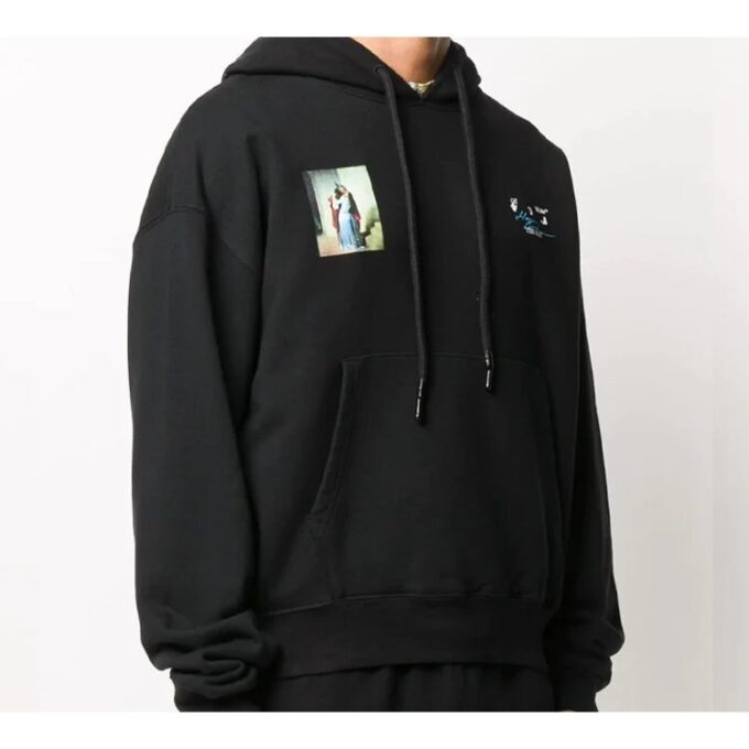 Off-White Homme The Kiss Imprimé Noir