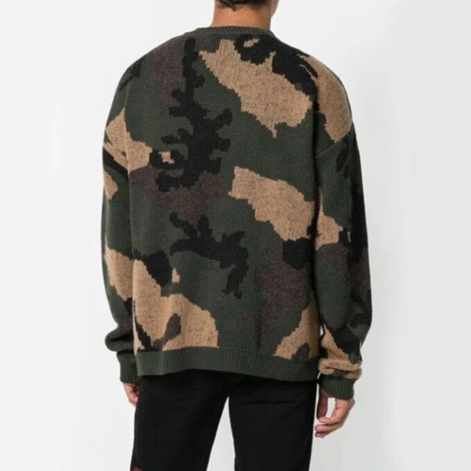 Off-White Hommes Ample Vert Camouflage