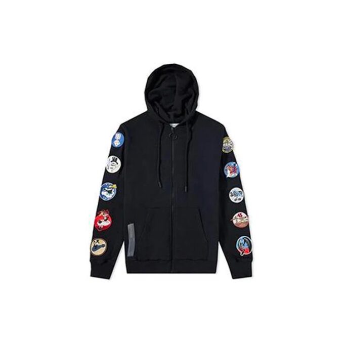 Off-White Hommes Back Arrow Zipper Noir