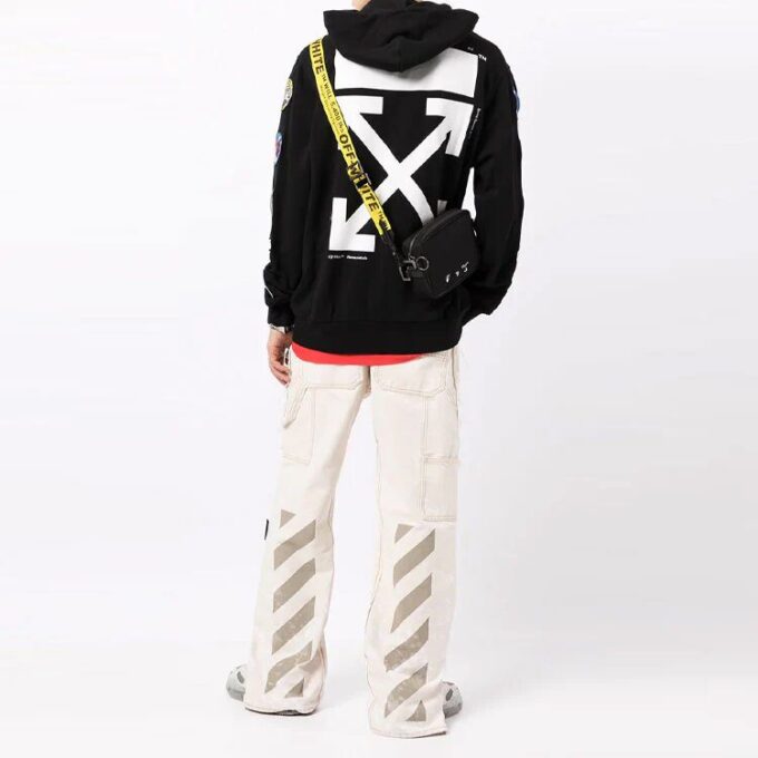 Off-White Hommes Back Arrow Zipper Noir