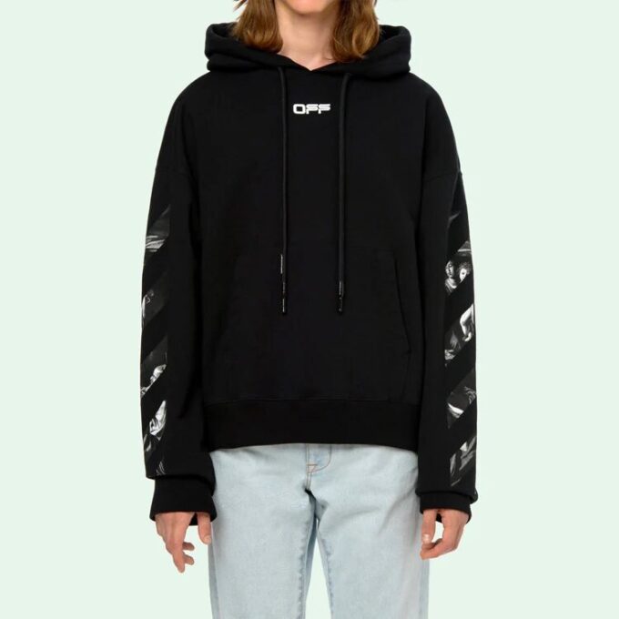 Off-White Hommes Caravaggio Imprimé au dos Noir