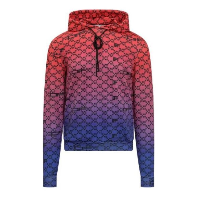 Off-White Hommes Dégradé Alphabet Rouge Bleu