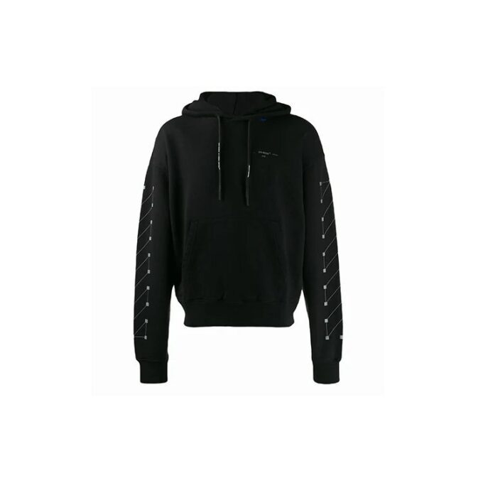 Off-White Hommes Diag Backbone Imprimé Noir