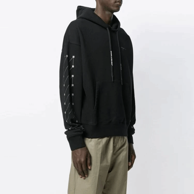 Off-White Hommes Diag Backbone Imprimé Noir