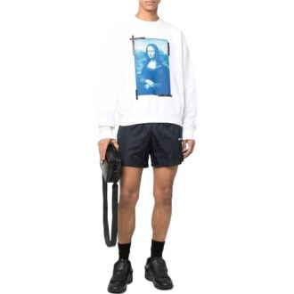 Off-White Hommes Elizabeth Imprimé Manches longues Blanc