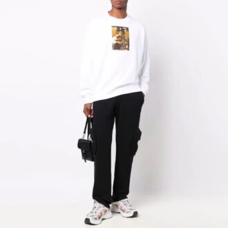Off-White Hommes FW21 Caravaggio Imprimé Coupe ample Blanc