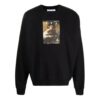 Off-White Hommes FW21 Caravaggio Imprimé Coupe ample Noir