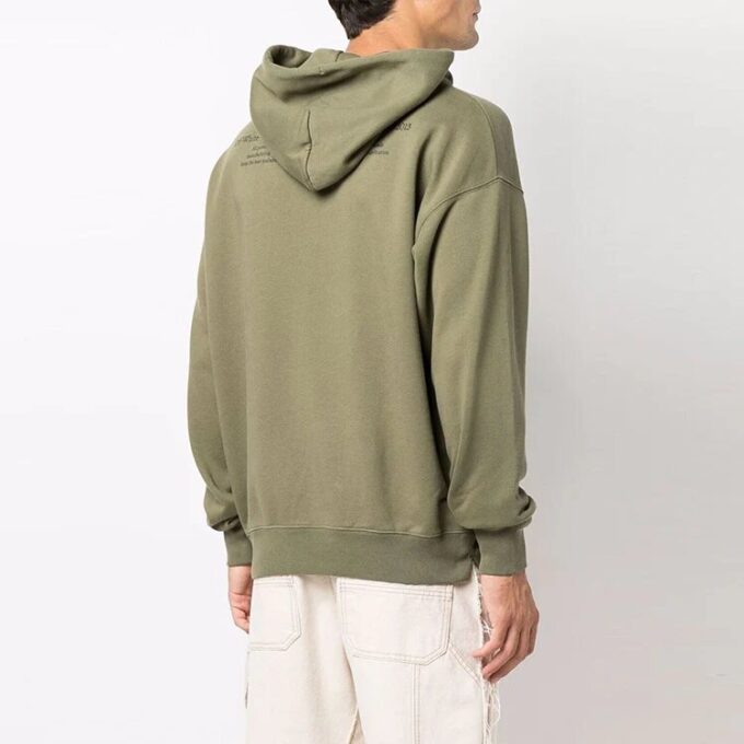 Off-White Hommes FW21 Imprimé illustration Coupe ample Vert