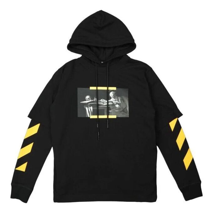Off-White Hommes FW21 Motif Caravaggio Coupe ample Noir