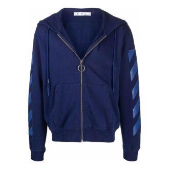 Off-White Hommes FW21 Rayures Fermeture éclair Version standard Bleu Off-White Hommes FW21 Rayures Fermeture éclair Version standard Bleu