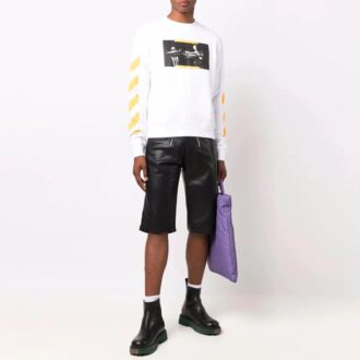 Off-White Hommes FW21 T-shirt à col rond version standard Blanc Off-White Hommes FW21 T-shirt à col rond version standard Blanc