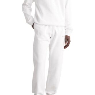 Off-White Hommes FW22 Imprimé flèches dans le dos, taille élastique, pantalon de sport/jogging blanc Off-White Hommes FW22 Imprimé flèches dans le dos, taille élastique, pantalon de sport/jogging blanc