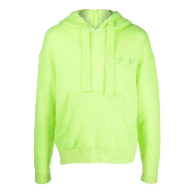 Off-White Hommes FW22 Imprimé Logo Arrows Coupe ample Vert Jaune