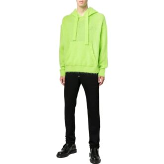 Off-White Hommes FW22 Imprimé Logo Arrows Coupe ample Vert Jaune Off-White Hommes FW22 Imprimé Logo Arrows Coupe ample Vert Jaune