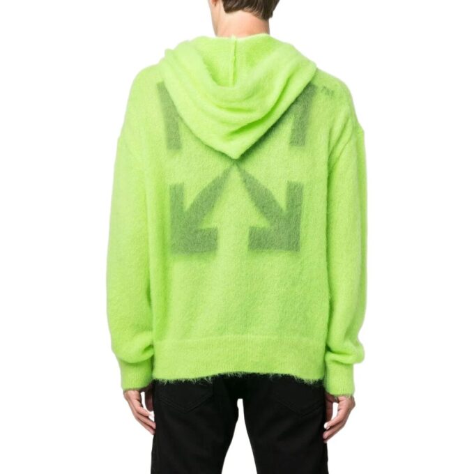Off-White Hommes FW22 Imprimé Logo Arrows Coupe ample Vert Jaune
