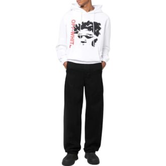 Off-White Hommes FW22 Imprimé Motif Version Manches Longues Blanc Off-White Hommes FW22 Imprimé Motif Version Manches Longues Blanc