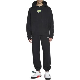 Off-White Hommes FW22 Sweat à capuche à manches longues avec logo imprimé dans le dos, version standard, noir Off-White Hommes FW22 Sweat à capuche à manches longues avec logo imprimé dans le dos, version standard, noir
