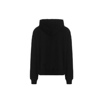 Off-White Hommes FW22 T-shirt à capuche à manches longues ample avec logo alphabétique imprimé, noir Off-White Hommes FW22 T-shirt à capuche à manches longues ample avec logo alphabétique imprimé, noir
