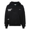 Off-White Hommes Imprimé au dos Ample Noir