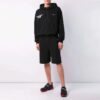 Off-White Hommes Imprimé au dos Ample Noir