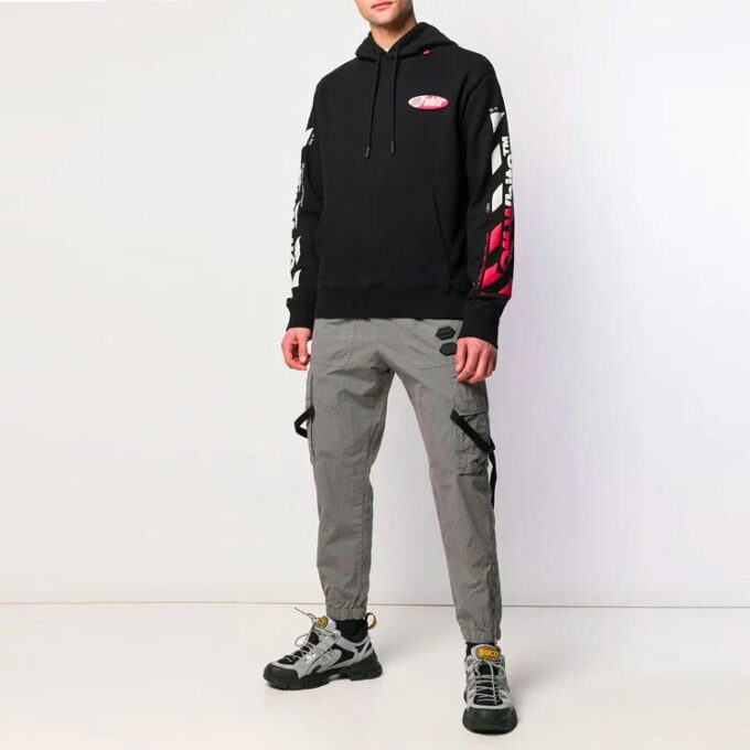 Off-White Hommes Imprimé Coupe ample Noir