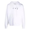 Off-White Hommes Imprimé Logo Cordon de serrage Blanc