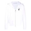 Off-White Hommes Imprimé Logo Fermeture éclair Blanc