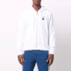 Off-White Hommes Imprimé Logo Fermeture éclair Blanc