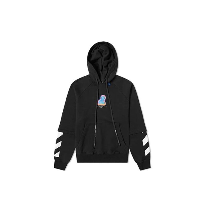 Off-White Hommes Imprimé Personnage Noir