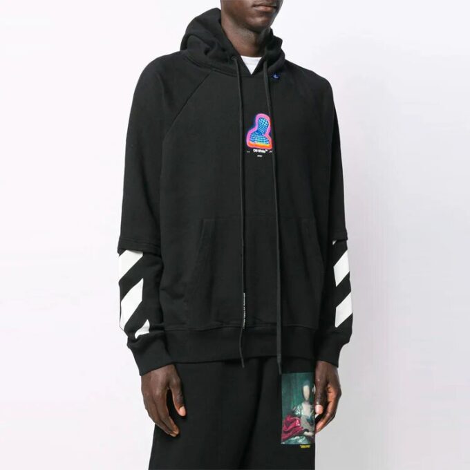 Off-White Hommes Imprimé Personnage Noir
