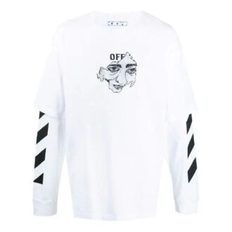 Off-White Hommes Imprimé Sportif Blanc