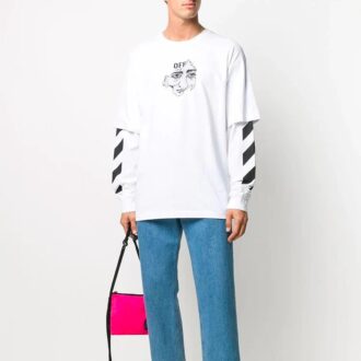 Off-White Hommes Imprimé Sportif Blanc