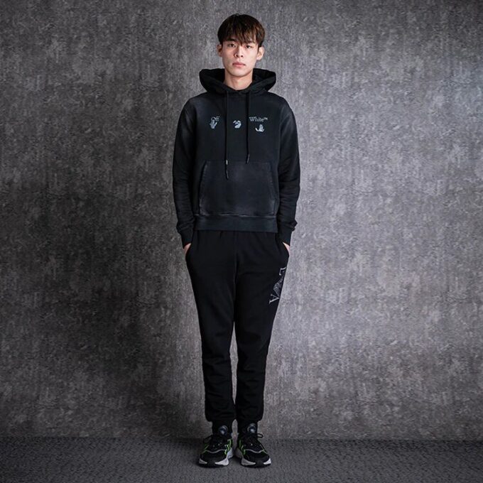 Off-White Hommes Imprimé Version standard Noir