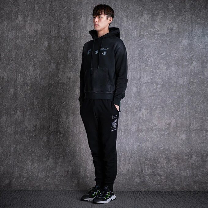 Off-White Hommes Imprimé Version standard Noir