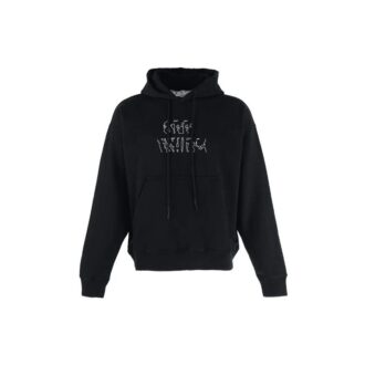 Off-White Hommes Logo brodé flèche manches longues noir